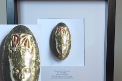 Nefertiti-Full-Face-Voronoi-Support-Gold-Leaf-Frame