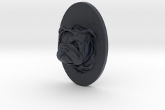 Bulldog Face Half-Voronoi Mask