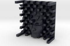 Checkerboard Mask Nefertiti