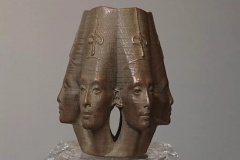 Nefertiti Multi-Faced Circular Array in BronzeFill