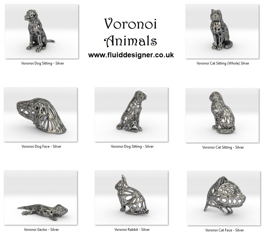 Voronoi-Animals-in-Silver