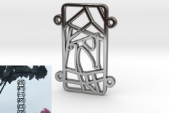 Inkscape-Voronoi-Pattern-004-Bracelet-Personalised-A-Silver