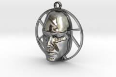 Personalised-Mans-Face-Voronoi-Pendant